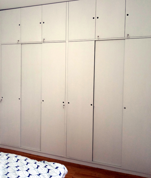 dressing en MDF peint, sur mesure