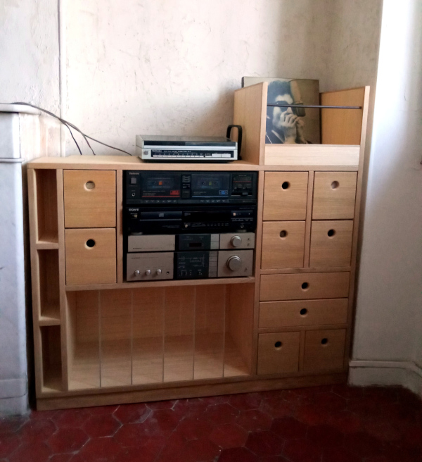 meuble hifi sur mesure